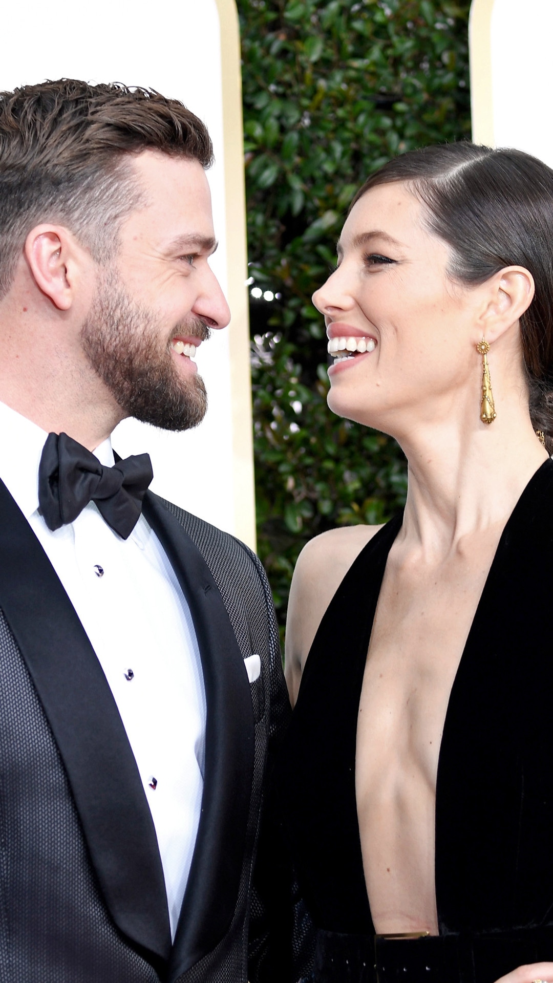 Jessica Biel, Justin Timberlake, 2017 Golden Globes, Candids