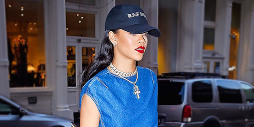 Rihanna's Denim Dress Is More Versatile Than You Think Rihanna's Denim Dress Is More Versatile Than You Think
