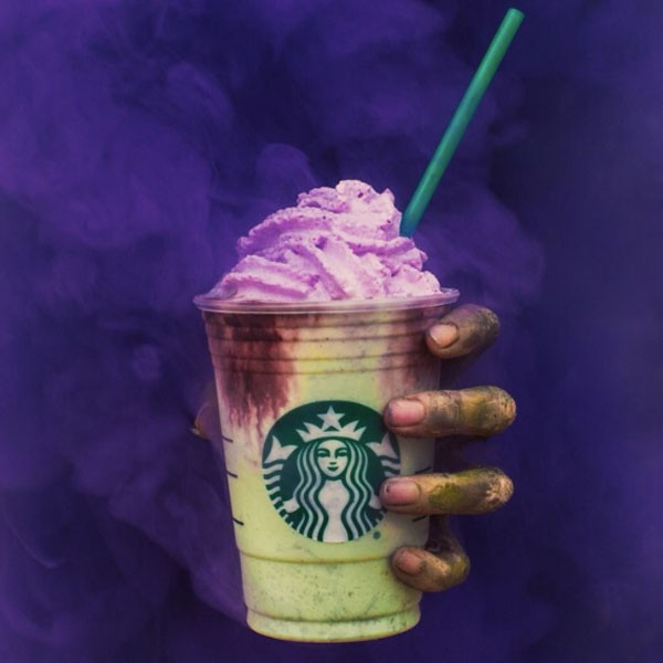 starbucks purple halloween frappuccino