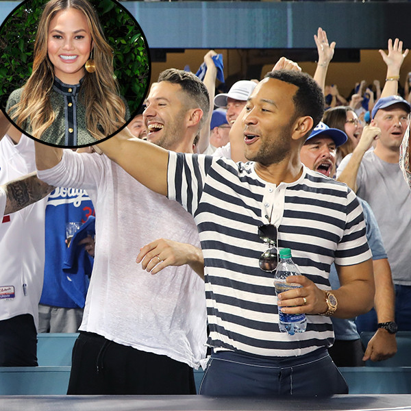 Chrissy Teigen and John Legend's Daughter, Luna, Threw Out the First Pitch  at a Baseball Game