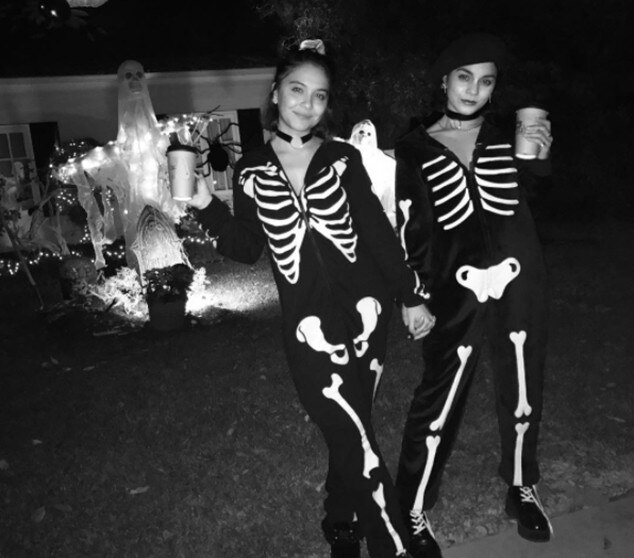 Vanessa & Stella Hudgens from Stars Celebrate Halloween 2017 | E! News