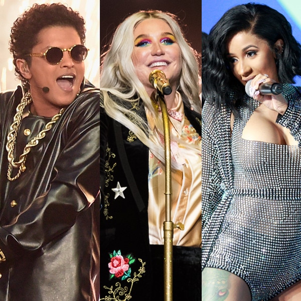 Bruno Mars, Kesha, Cardi B And More To Perform At 2018 Grammys - E! Online