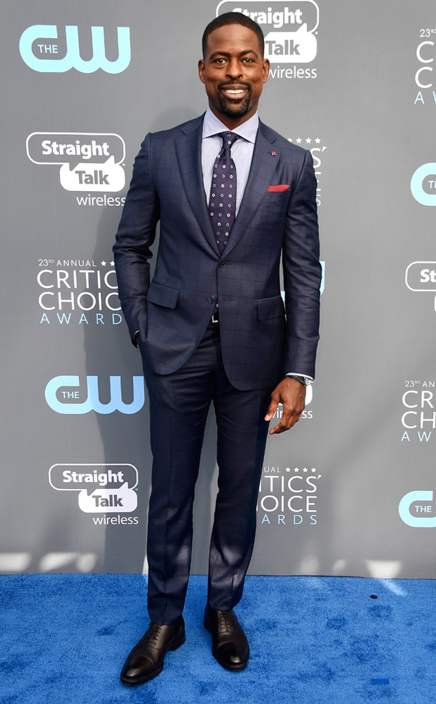 Sterling K. Brown from 2018 Critics' Choice Awards Red Carpet Fashion ...