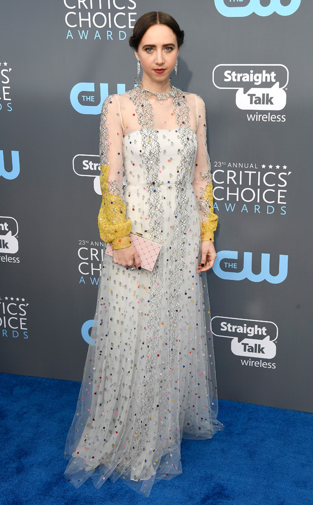 Zoe Kazan from 2018 Critics' Choice Awards Red Carpet Fashion | E! News