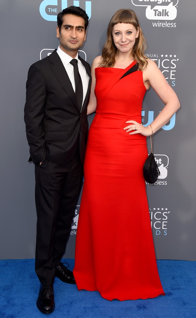 Kumail Nanjiani & Emily V. Gordon from 2018 Critics' Choice Awards Red ...