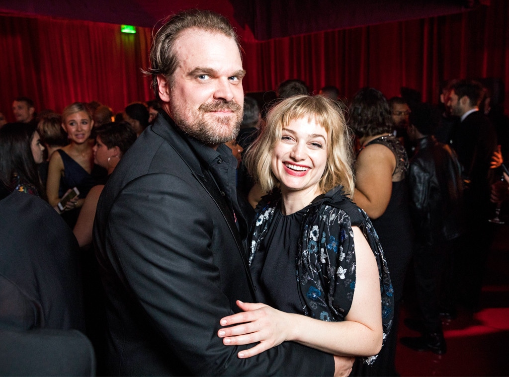 David Harbour, Alison Sudol, Netflix Golden Globes party