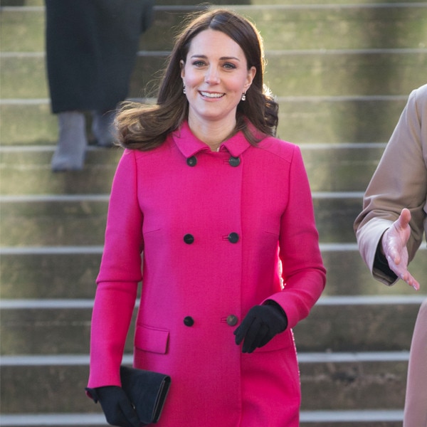 Kate middleton pink coat dress best sale