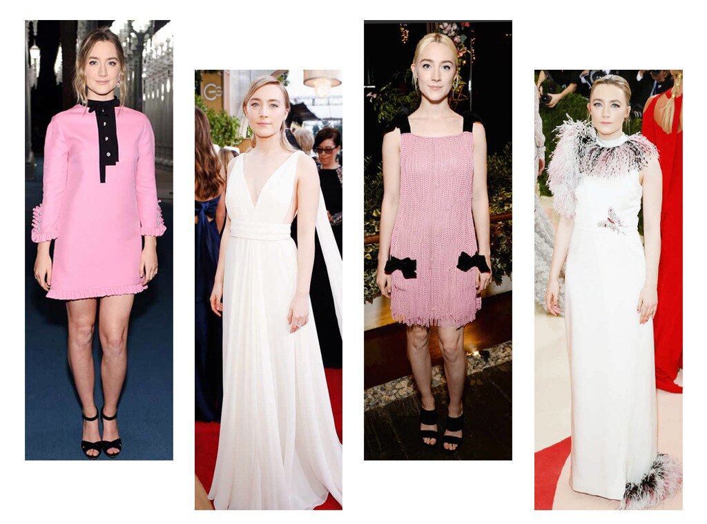 Saoirse ronan 2024 pink dress