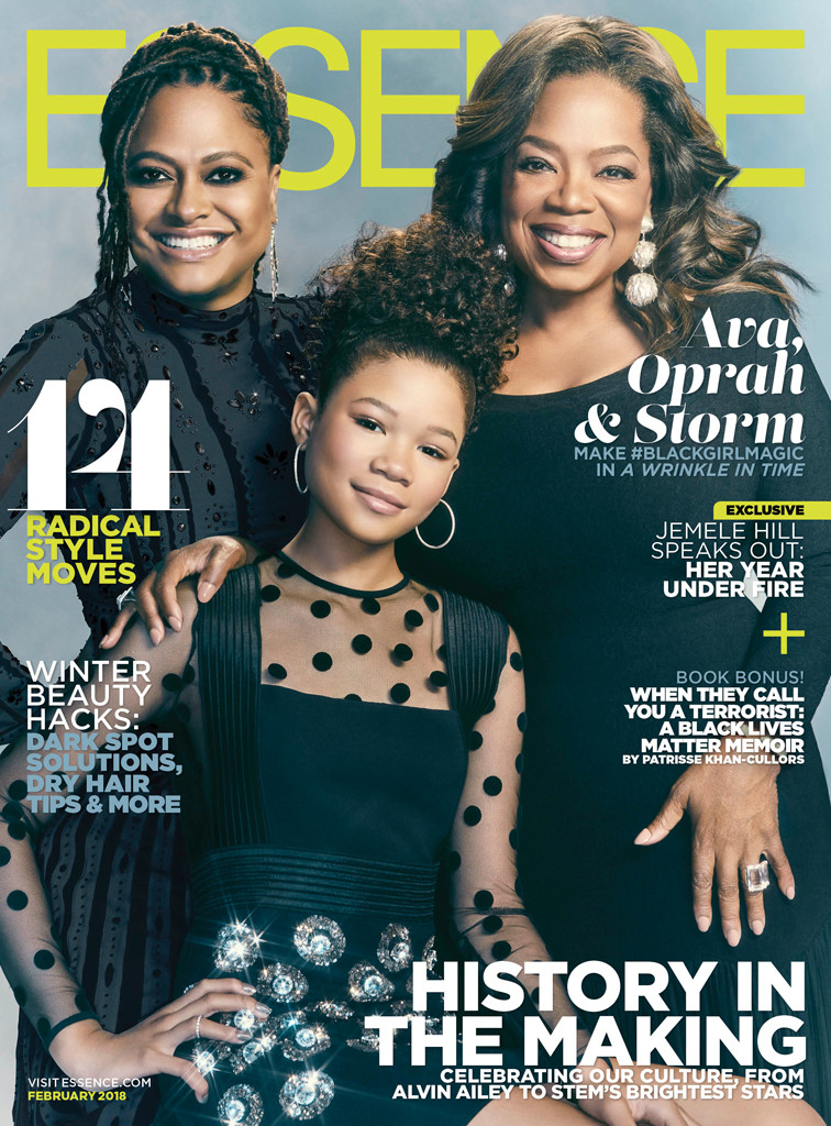 Oprah Winfrey, Storm Reid, Ava DuVernay, Essence Cover