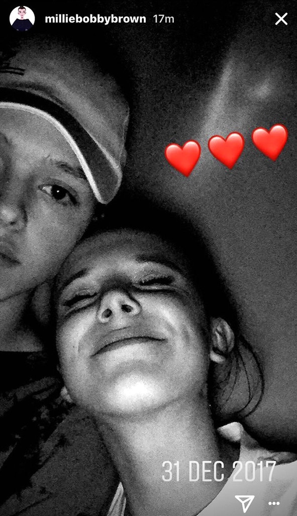 Millie Bobby Brown, Jacob Sartorius, Instagram