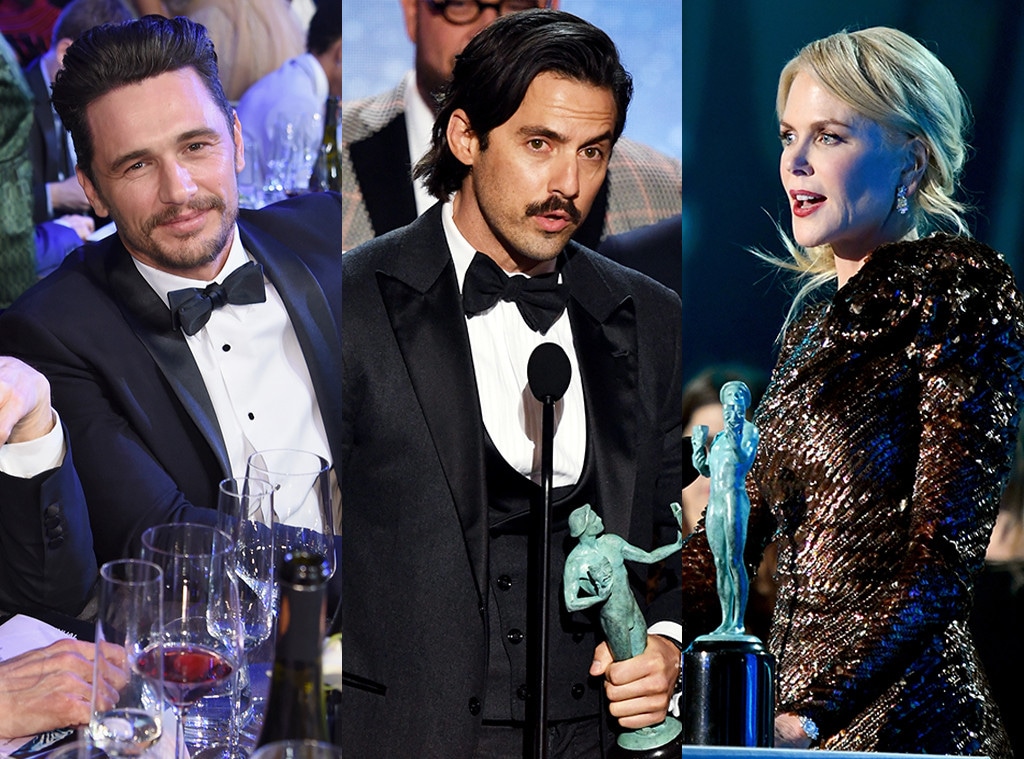 James Franco, Milo Ventimiglia, Nicole Kidman, 2018 SAG Awards