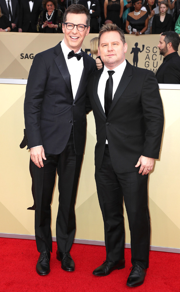 Sean Hayes & Scott Icenogle from 2018 SAG Awards: Red Carpet Couples ...