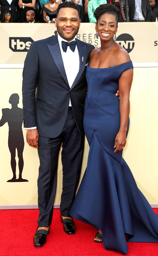 Anthony Anderson & Alvina Stewart from 2018 SAG Awards: Red Carpet ...