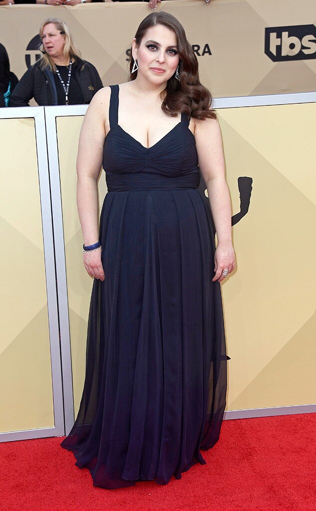 Beanie Feldstein from 2018 SAG Awards Red Carpet Fashion E! News