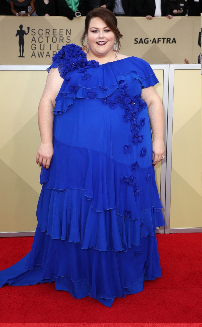 Chrissy Metz, 2018 SAG Awards, Red Carpet Fashions