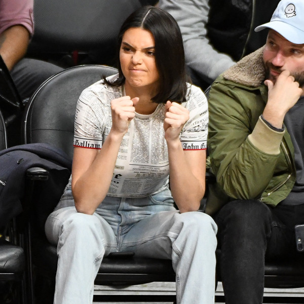 Kendall Jenner Gets Animated at Blake Griffin's Basketball ...