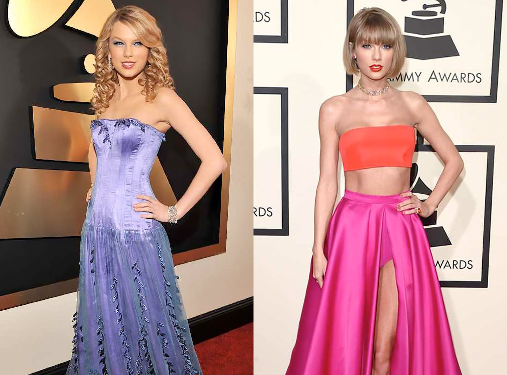 Taylor Swift, Grammy Awards, Then and Now