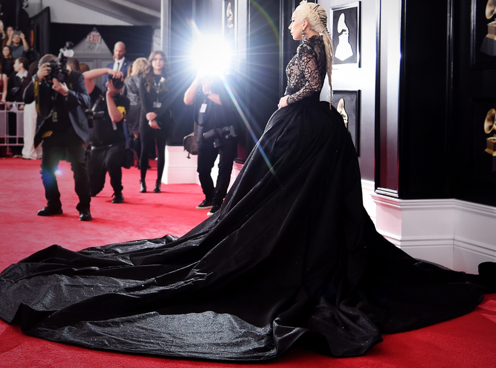 Lady Gaga Was Khaleesi of the Grammys in a Sheer Dress with a