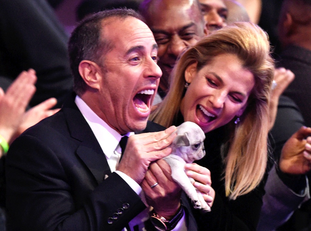 Jerry Seinfeld, Puppy, Grammy Awards, Candids