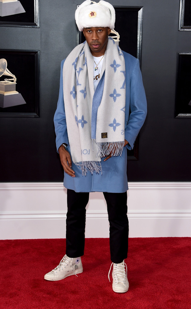 Tyler, the Creator from 2018 Grammys Red Carpet Fashion | E! News