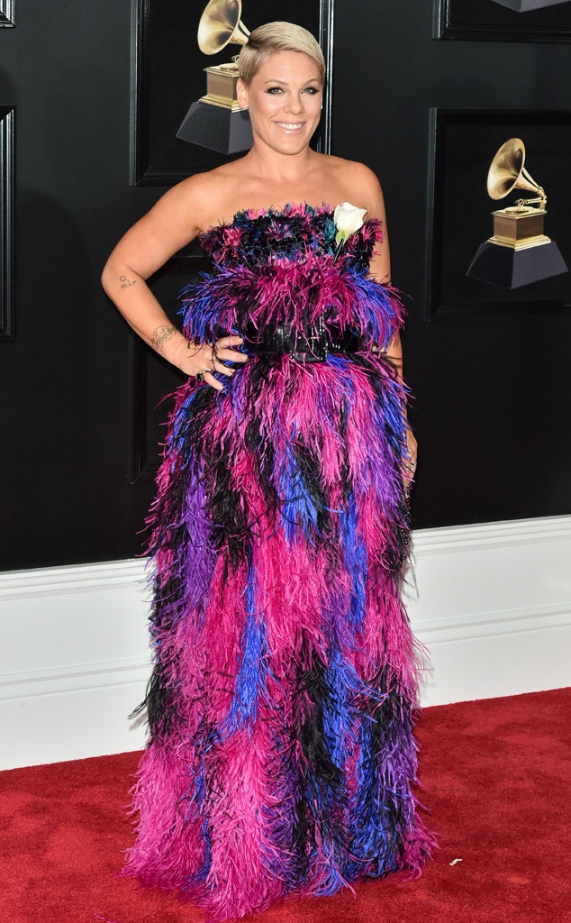 Pink, 2018 Grammy Awards, Red Carpet Fashions