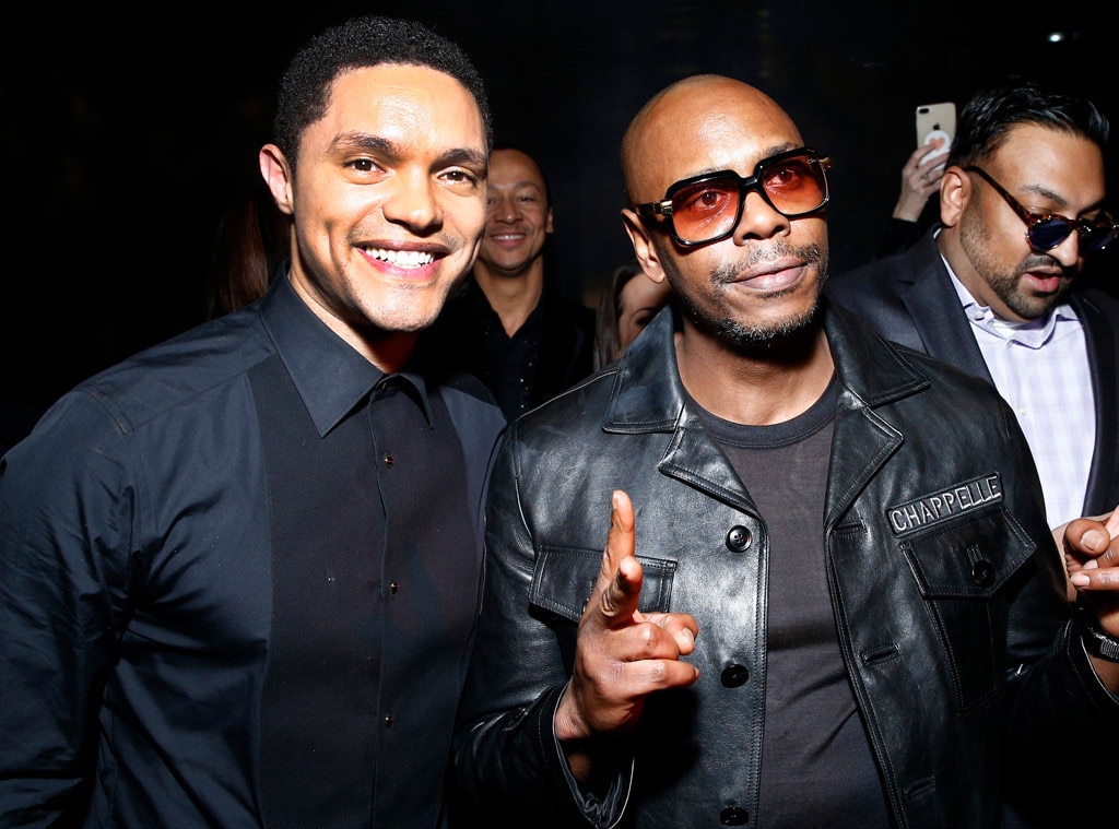 Trevor Noah & Dave Chappelle from Grammys 2018 After-Party Pics | E! News