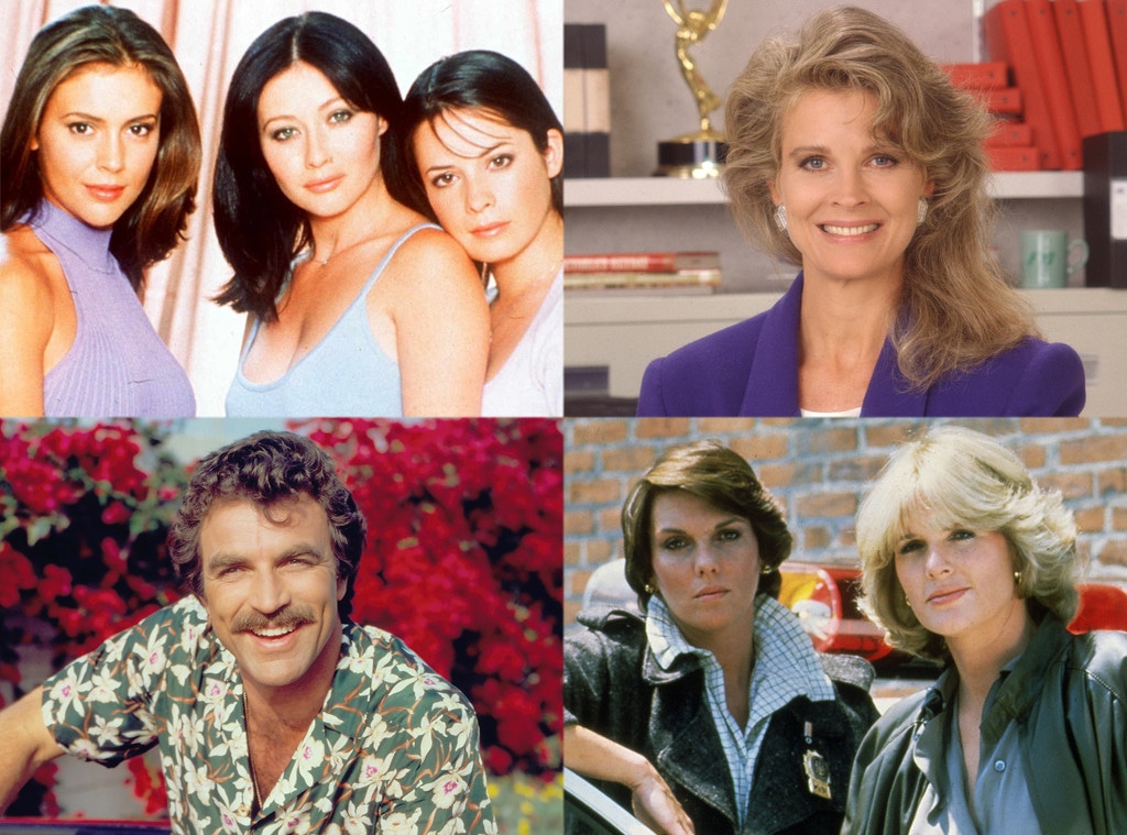 Cagney & Lacey, Magnum PI, Murphy Brown, Charmed, TV REBOOTS