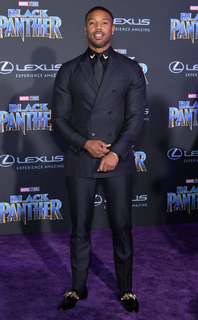 Michael B. Jordan from Black Panther's Hollywood Premiere
