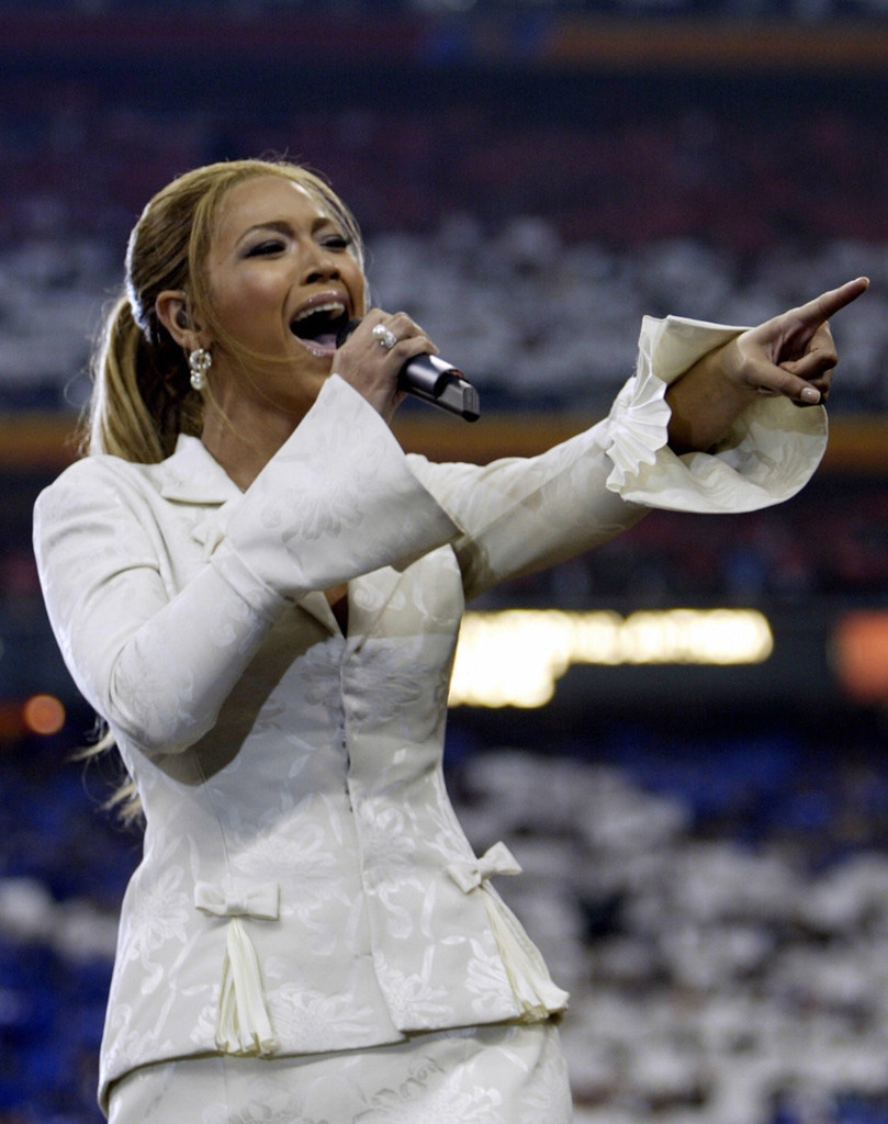 Beyonce, 2004 Super Bowl, Anthem
