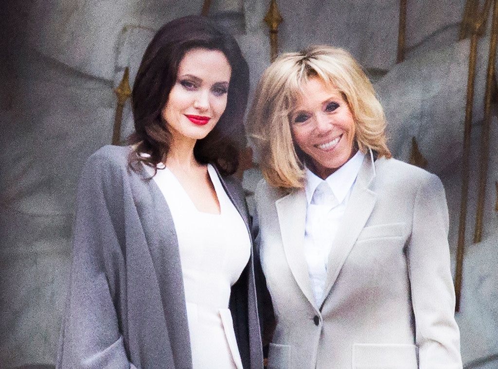 Brigitte Macron, Angelina Jolie