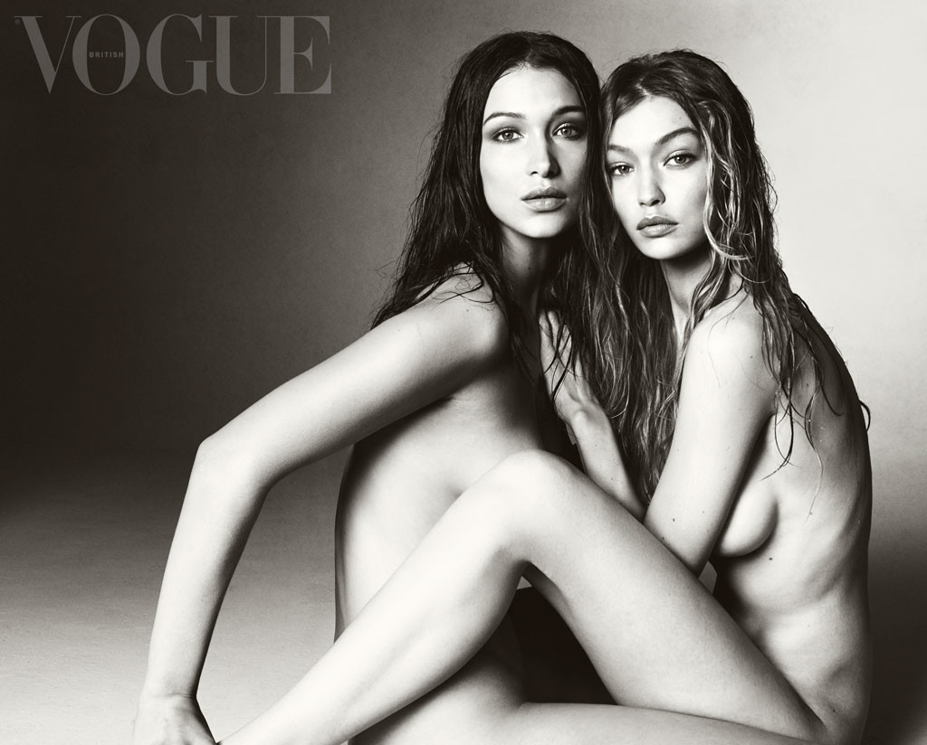 Bella and Gigi Hadid Pose Nude for British Vogue | Teen 