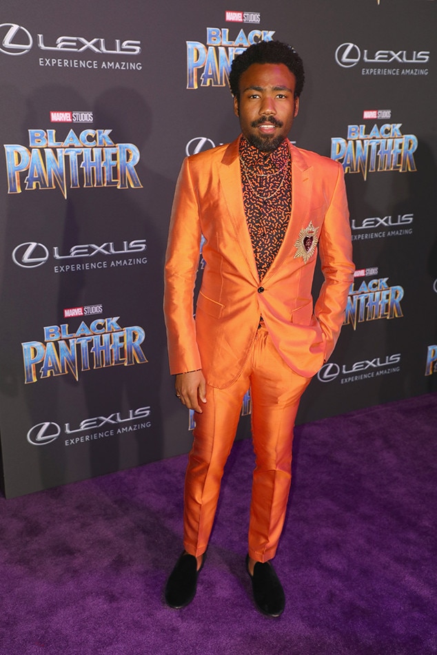 Donald Glover from Black Panther's Hollywood Premiere E