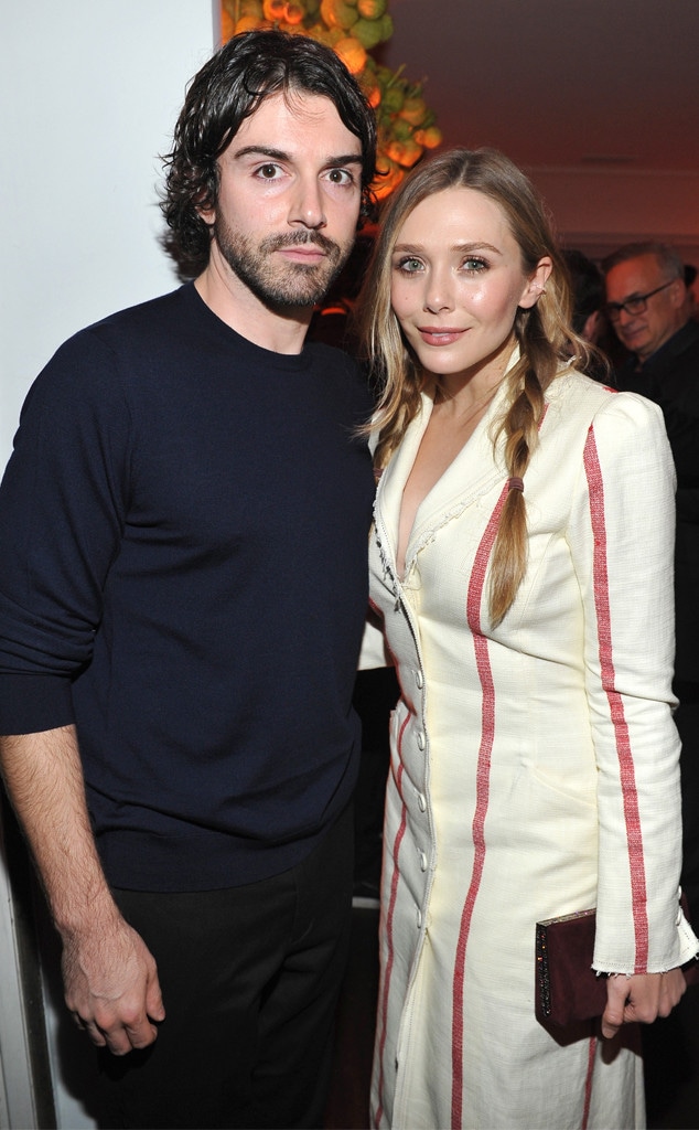 Robbie Arnett, Elizabeth Olsen, W Magazine, 2018 Golden Globes Party Pics