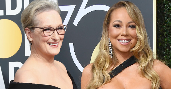 Mariah Carey, Meryl Streep, 2018 Golden Globes, Red Carpet Fashions