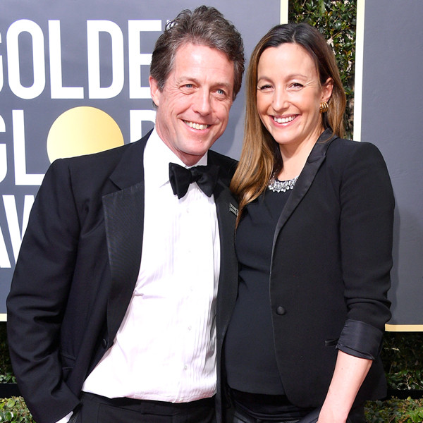 Hugh Grant, Anna Eberstein, 2018 Golden Globes, Couples