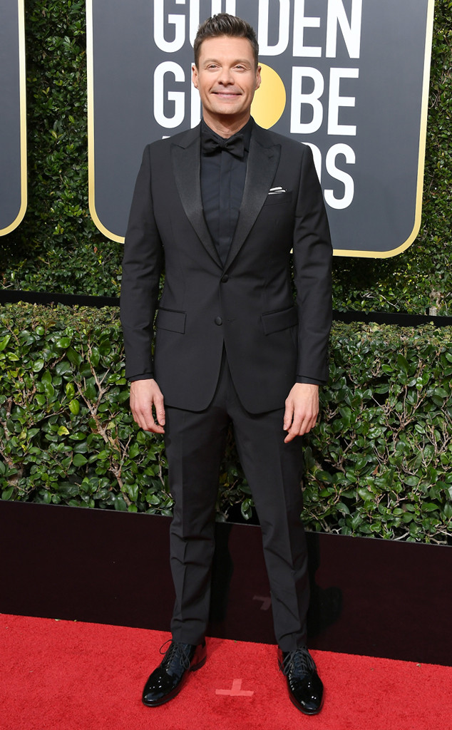 Ryan Seacrest, 2018 Golden Globes, Red Carpet Fashions