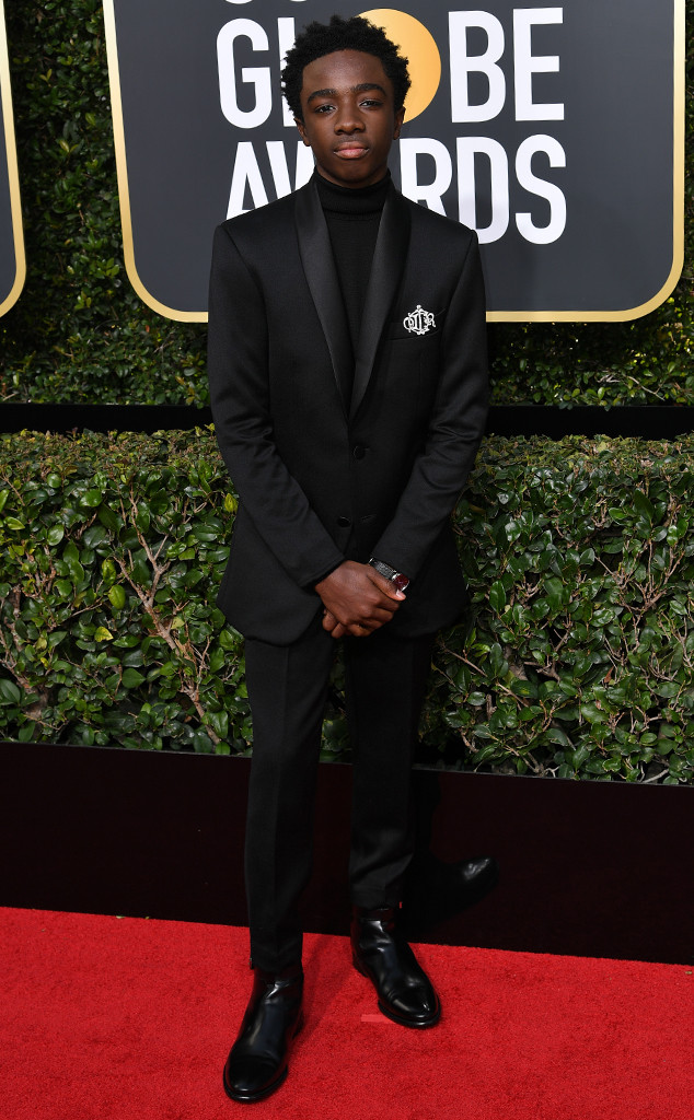 Caleb McLaughlin from 2018 Golden Globes Red Carpet ...