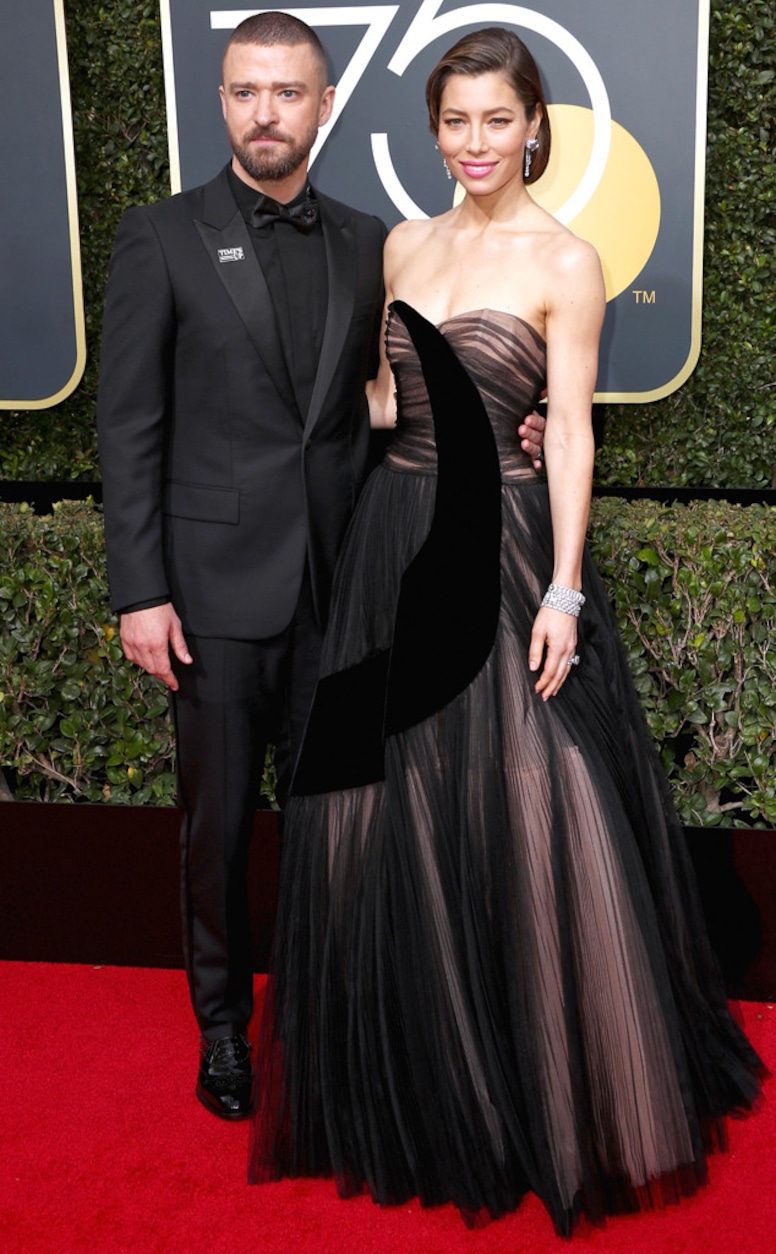 Justin Timberlake, Jessica Biel, 2018 Golden Globes, Couples