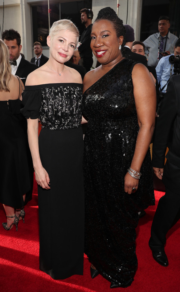 Michelle Williams, Tarana Burke, 2018 Golden Globes