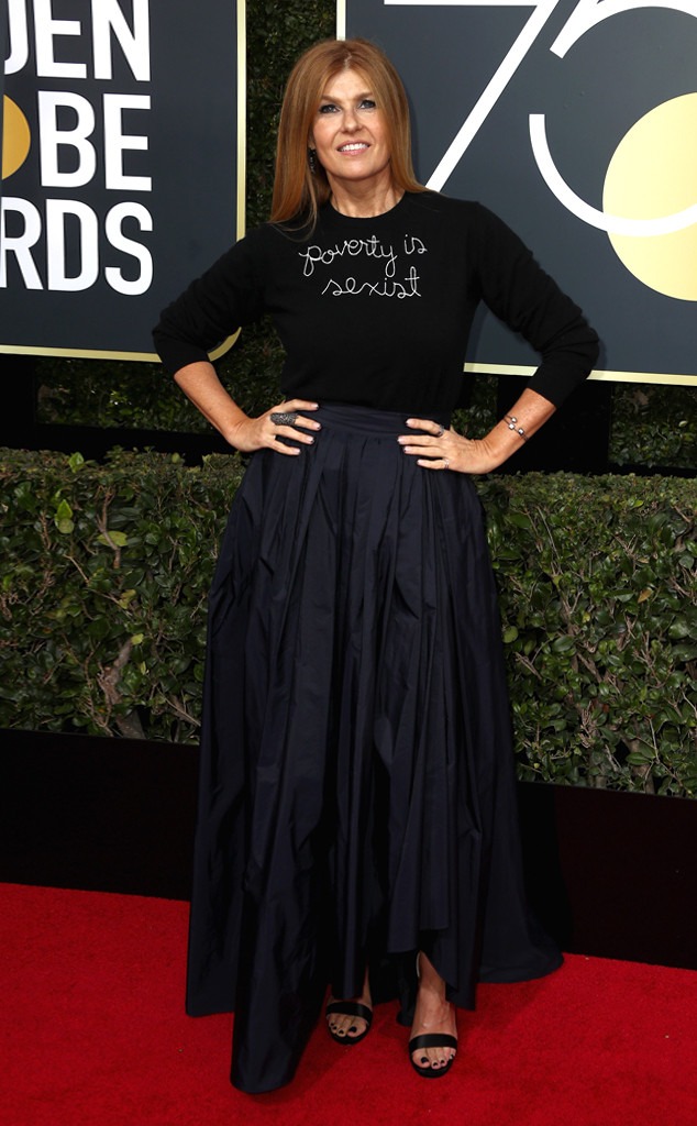 Connie Britton, 2018 Golden Globes, Red Carpet Fashions