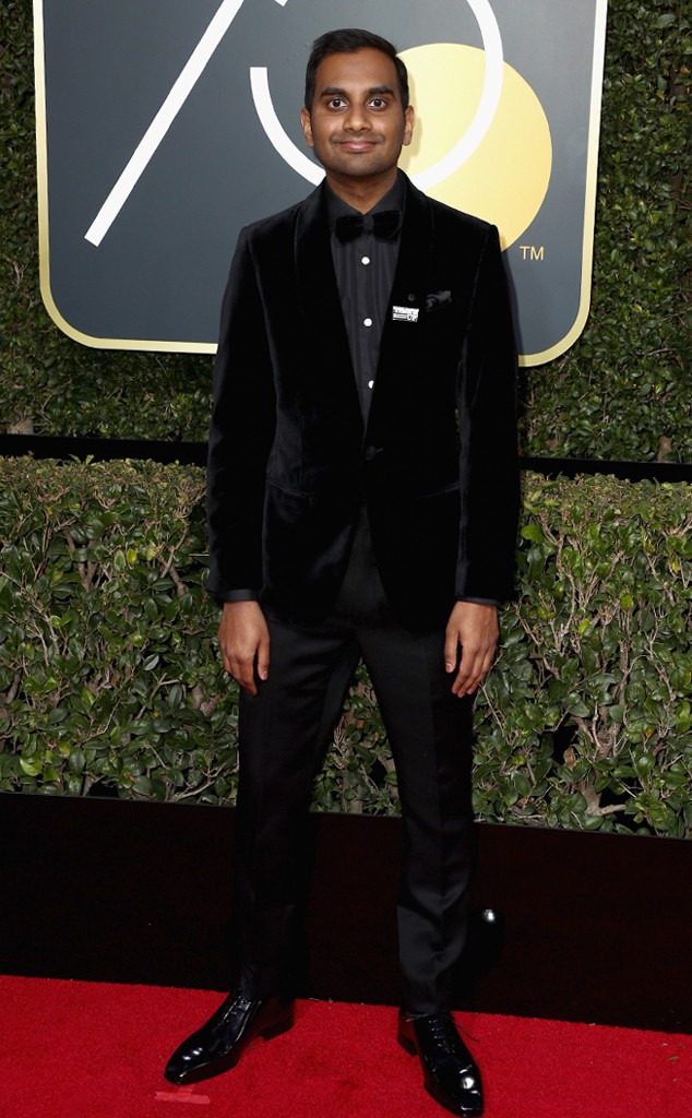 Aziz Ansari, 2018 Golden Globes, Red Carpet Fashions