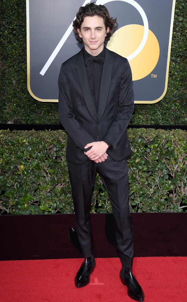 Timothee Chalamet, 2018 Golden Globes, Red Carpet Fashions