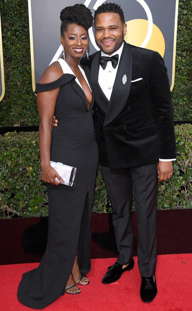 Anthony Anderson & Alvina Stewart from Couples at Golden Globes 2018 ...