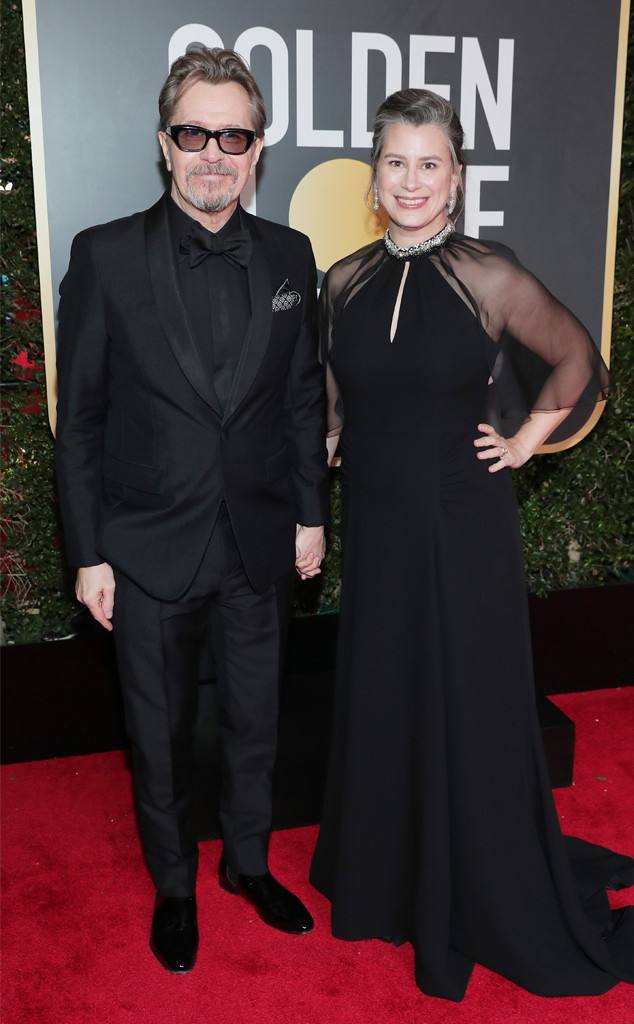 Gary Oldman, Gisele Schmidt, 2018 Golden Globes, Couples