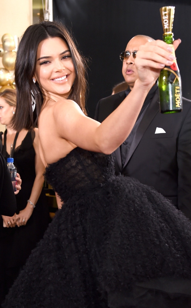 Kendall Jenner, 2018 Golden Globes, Candids