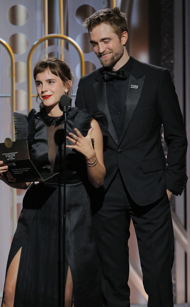 Emma Watson, Robert Pattinson, Golden Globes, 2018 Golden Globes