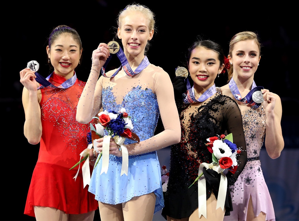 Mirai Nagasu, Bradie Tennell, Karen Chen, figure skating