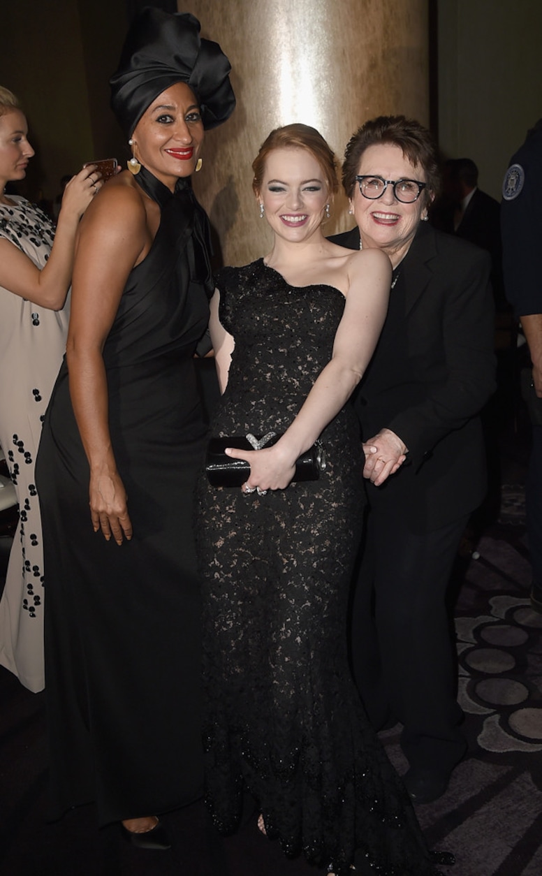 Tracee Ellis Ross, Emma Stone, Billie Jean King, 2018 Golden Globes, Party Pics