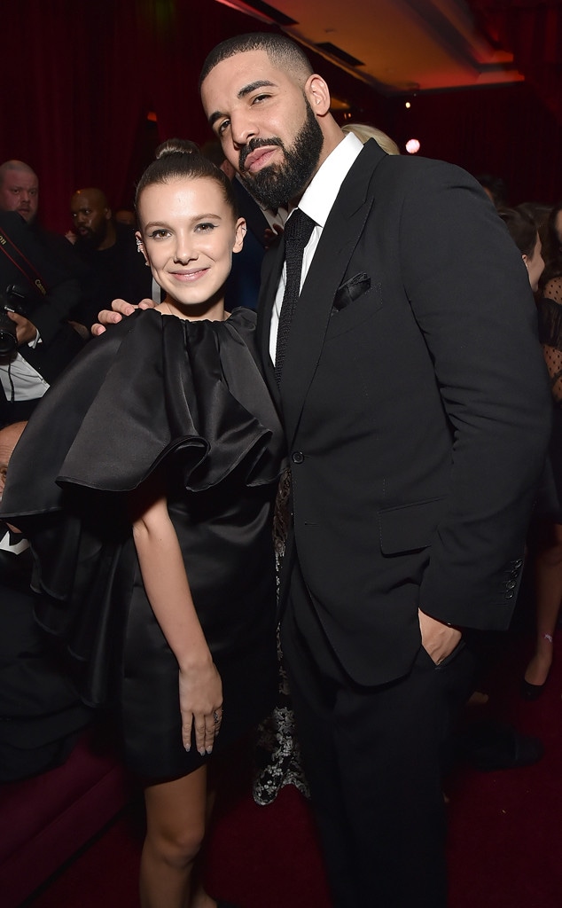 Millie Bobby Brown, Drake, 2018 Golden Globes, Party Pics