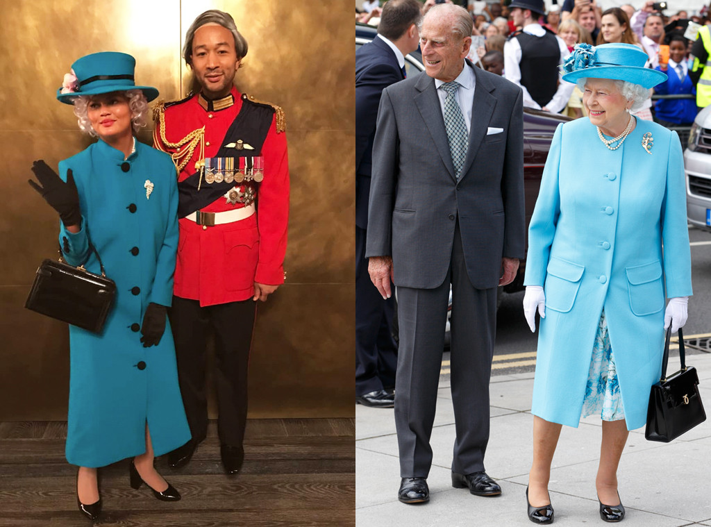 Queen Elizabeth II, Prince Philip, Chrissy Teigen, Johen Legend, Halloween